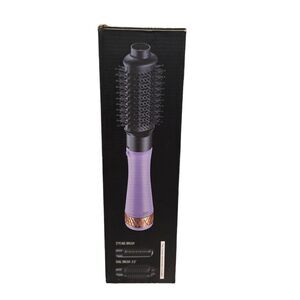 Calista StyleDryer Custom Blowout Pro Hair Drying Brush 2.0 Purple 2 Attachments